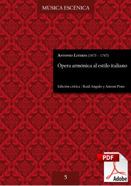 Literes | Ópera armónica al estilo italiano DIGITAL