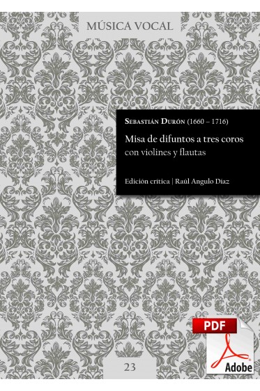 Durón | Requiem mass for three choirs with violins and flutes DIGITAL