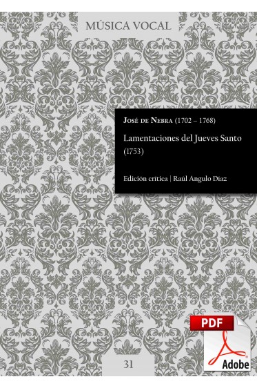 Nebra | Lamentaciones del Jueves Santo (1753) DIGITAL