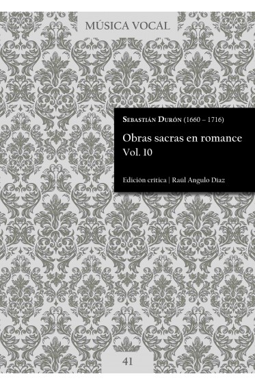 Durón | Obras sacras en romance Vol. 10