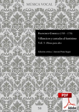 Corselli | Villancicos and cantatas to the Holy Sacrament  Vol. 3