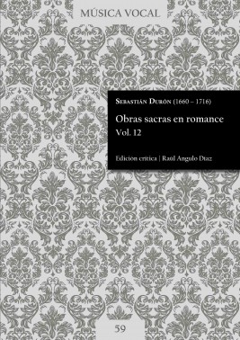 Durón | Obras sacras en romance Vol. 12