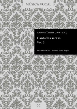Literes | Cantadas sacras Vol. 3