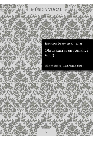 Durón | Sacred works in Romance language Vol. 3