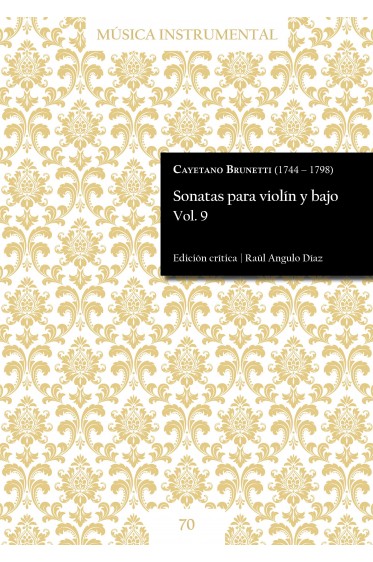 Brunetti | Sonatas para violín y bajo Vol. 9